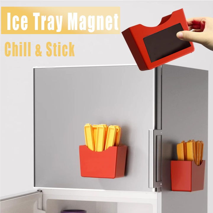 Mini Ice Cube Tray with Lid, 6 Stick Set Cute Ice Mold with Magnetic Storage Box Fit for Freezer, Easy Pop Out Reusable Funny Ice Stick Maker for Water, Juice, Whiskey, Coffee