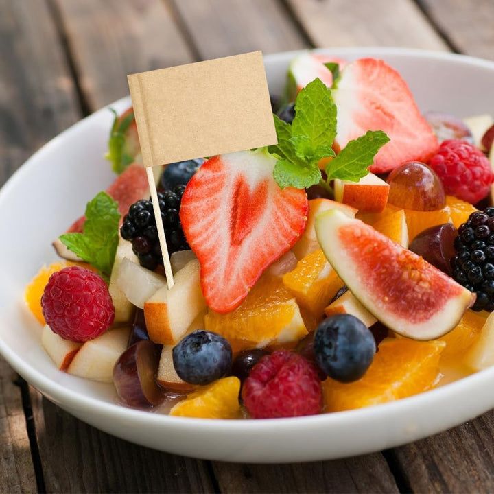 Toothpicks Flag Cheese Markers Food Labels for Party Buffet Cupcake Toppers Charcuterie Board Supplies DIY 100 Pcs Fancy Toothpicks for Appetizers