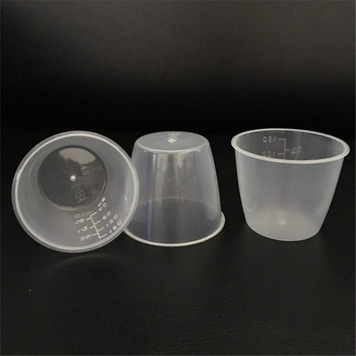 DOITOOL Stainless Steel Cookware 10 Pcs Rice Measuring Cup Food Grade Plastic Dry Liquid Ingredient Measuring Cup Rice Cooker Accessories for Kitchen 160ml Coffee Toppings