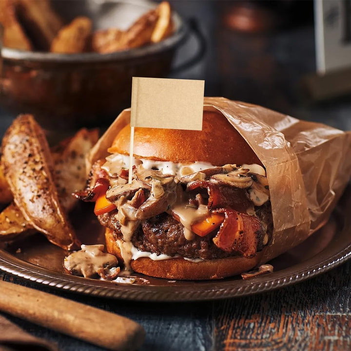 Toothpicks Flag Cheese Markers Food Labels for Party Buffet Cupcake Toppers Charcuterie Board Supplies DIY 100 Pcs Fancy Toothpicks for Appetizers