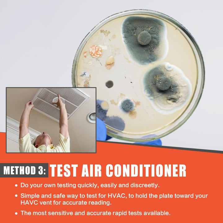 Mold Test Kit for Home Air Quality - 5 Individual DIY Home Mold Air Test Kit - Mold Detector for Home Air & Surface, HVAC Indoor Quick Mold Testing Kit for Home, Identification Guide Included