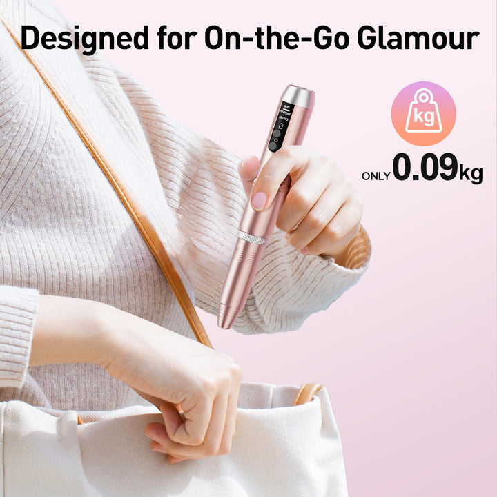 Beloving Cordless Nail Drill, Portable Electric Nail Drill 20000RPM Professional Electric Nail File for Acrylic Gel Nails, Rechargeable Nail Drill Machine Home Use for DIY Manicure Pedicure - Gold