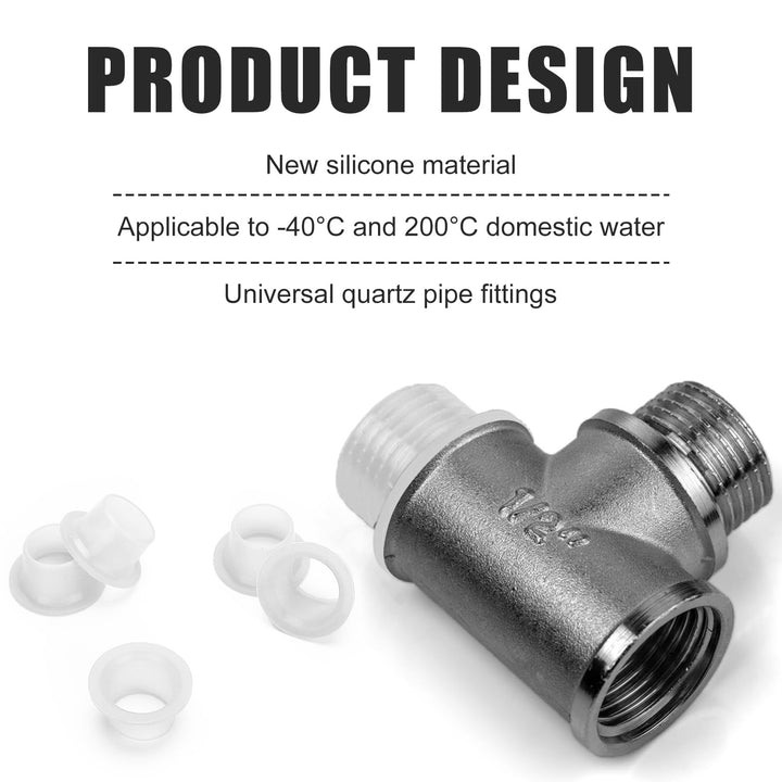 40pcs Faucet Leak-Proof Sealing Gasket, Faucet Leakproof Gasket Washers to Prevent Leakage and Dripping Silicone Plug Raw Material Belt Rubber Seal Rings for Various Plumbing Fixtures (Transparent)