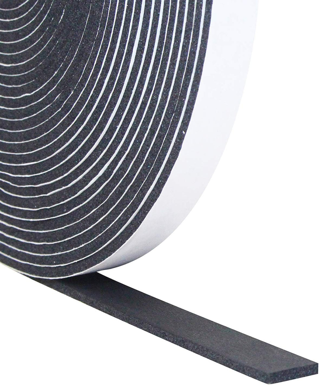 Jabukosu Foam Insulation Tape, Weather Stripping Seal Strip for Doors and Windows,Sliding Door,Soundproofing Door Seal,Weatherstrip,Air Conditioning Seal Strip (1/2In x 1/8In, 50 Ft)
