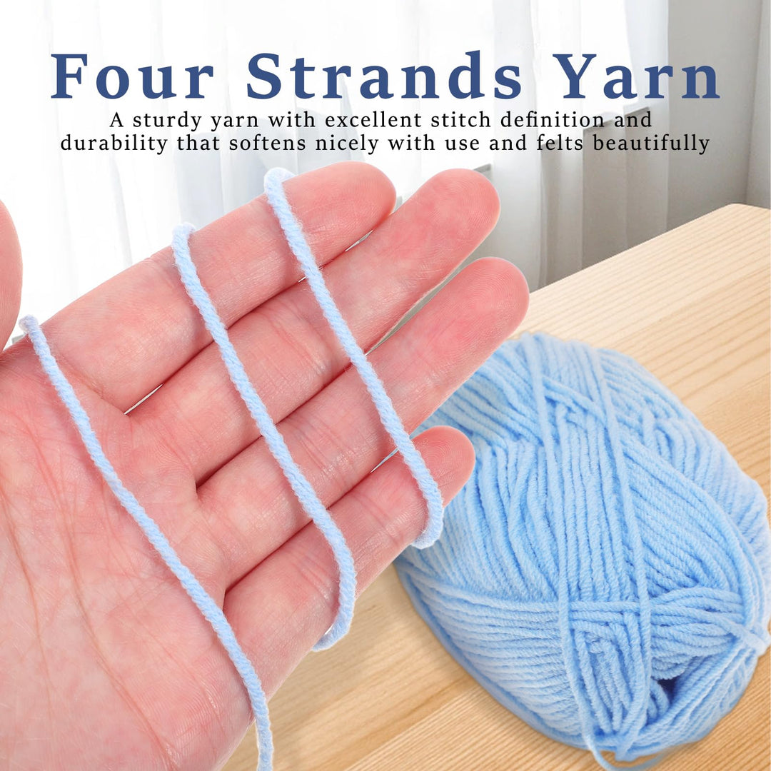 PRETYZOOM Cotton Thread 7 Pcs Wool Yarn Soft Yarn Crochet Supplies Acrylic Thread Knitting Yarn Cotton Socks Child Manual