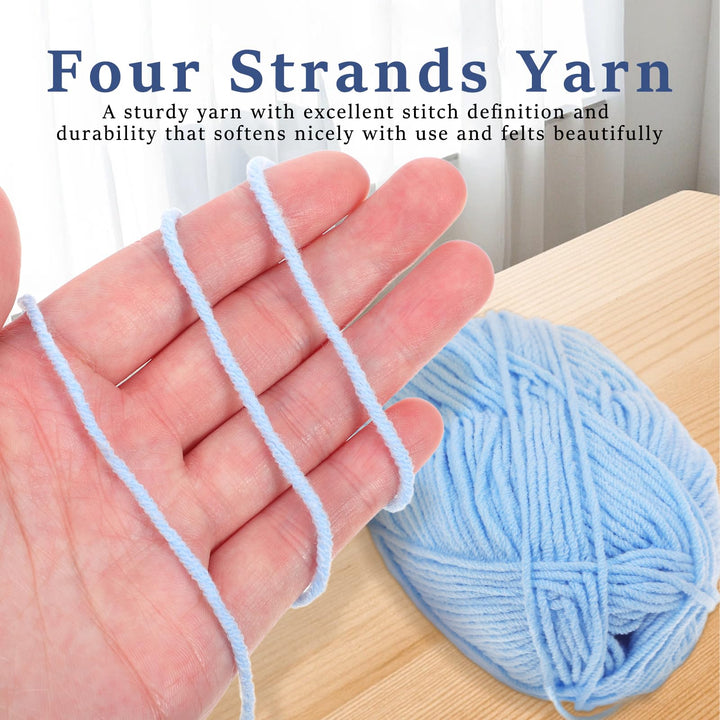 PRETYZOOM Cotton Thread 7 Pcs Wool Yarn Soft Yarn Crochet Supplies Acrylic Thread Knitting Yarn Cotton Socks Child Manual