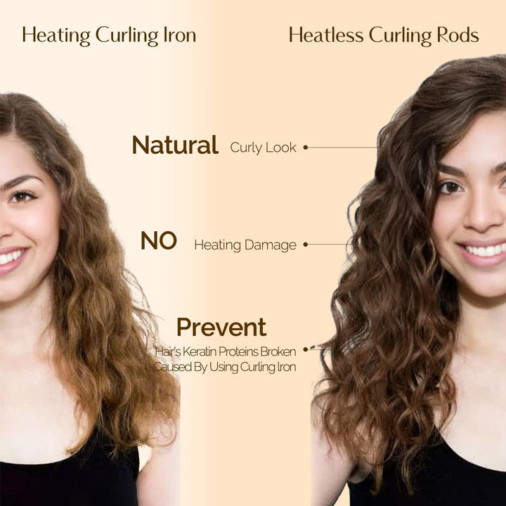 YANIBEST Heatless Hair Curler to Sleep in, Overnight curl headband, No Heat Hair Curler Set with Hair Clip Scrunchies for Styling