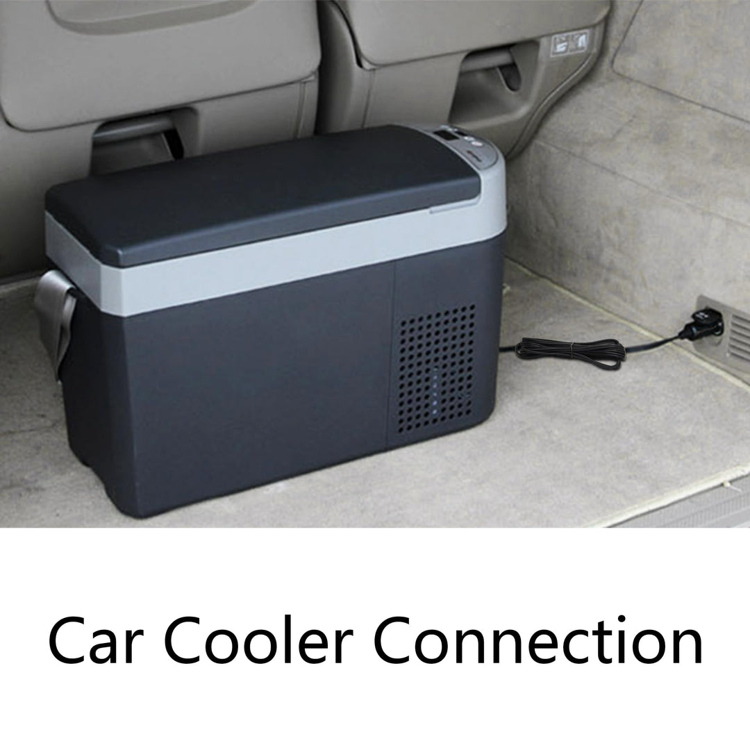 12V Car Cooler Plug Power Cord Cable 2M/6FT, Right Angle Car Cooler Refrigerator Plug Replacement Power Cord, Car Freezer 2 Pin Power Plug, for Car Cooler Portable Refrigerator