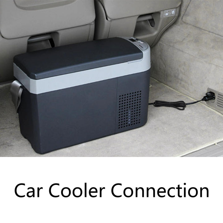 12V Car Cooler Plug Power Cord Cable 2M/6FT, Right Angle Car Cooler Refrigerator Plug Replacement Power Cord, Car Freezer 2 Pin Power Plug, for Car Cooler Portable Refrigerator