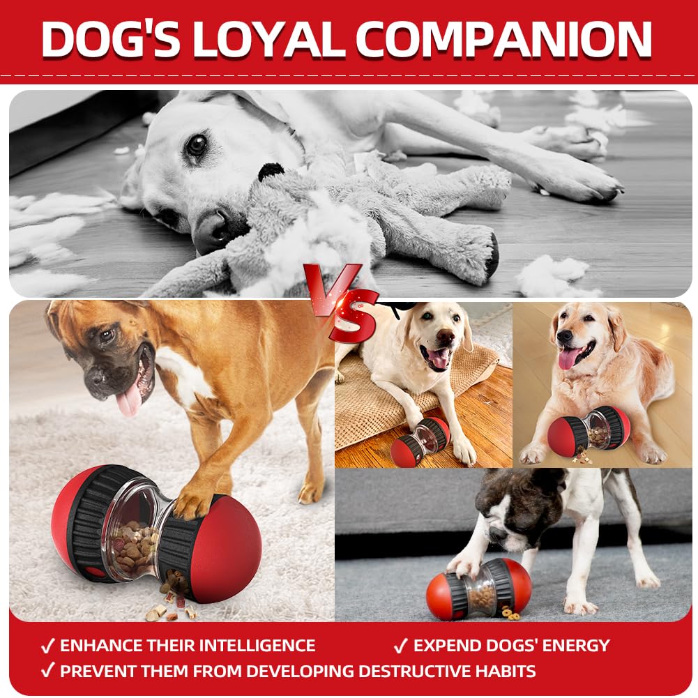 KOONi Interactive Dog Feeder Toy, Slow Feeder Treat Dispenser for Dogs, Mental Stimulation & Physical Activity, Small & Medium Dogs