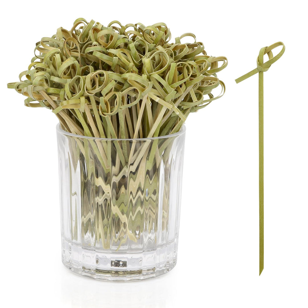 Cocktail Toothpicks for Appetizers 200pcs 4.9" Bamboo Toothpicks Fancy Toothpicks for Appetizers Cocktail Picks for Drinks Cocktail Garnish Charcuterie Cups Appetizer Skewers Charcuterie Accessories