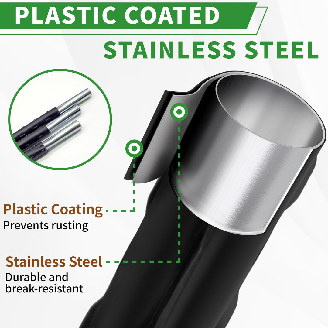 SORANGEUN 65” Garden Trellis for Climbing Plants, Mushroom Plant Trellis for Potted Plants, Outdoor Heavy-Duty Obelisk Trellis for Cucumber, Tomato, Grape, Rose, Pea, Vine, Bean, Clematis, Zucchini