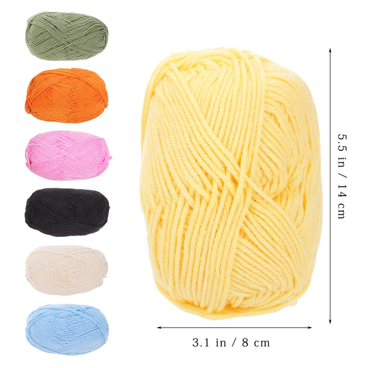 PRETYZOOM Cotton Thread 7 Pcs Wool Yarn Soft Yarn Crochet Supplies Acrylic Thread Knitting Yarn Cotton Socks Child Manual
