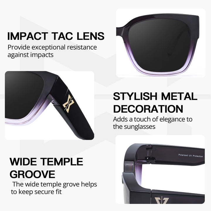 Myiaur Night Driving Glasses for Women, Anti Glare Night Vision Glasses Polarized Yellow Nighttime Glasses UV400 Protection