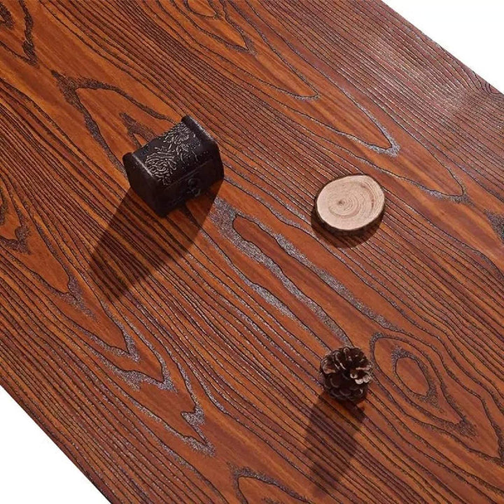 Practicalws Brown Wood Contact Paper for Countertops 15.7" x118", Peel and Stick Wallpaper for Removable, Decorative Self Adhesive Vinyl Film Stick on Wall Paper