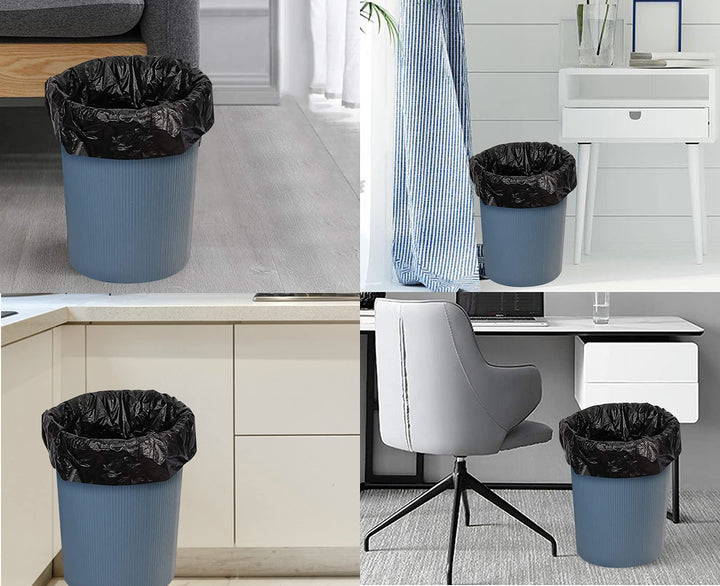JASINCESS 8 Gallon Strong Trash Bags 30 liter Garbage Bags Small Plastic Bags for home office kitchen (Black-320)