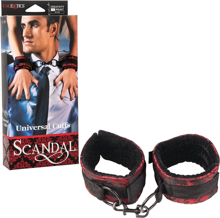 AD-14: California Exotic Novelties Scandal Universal Cuffs, Red