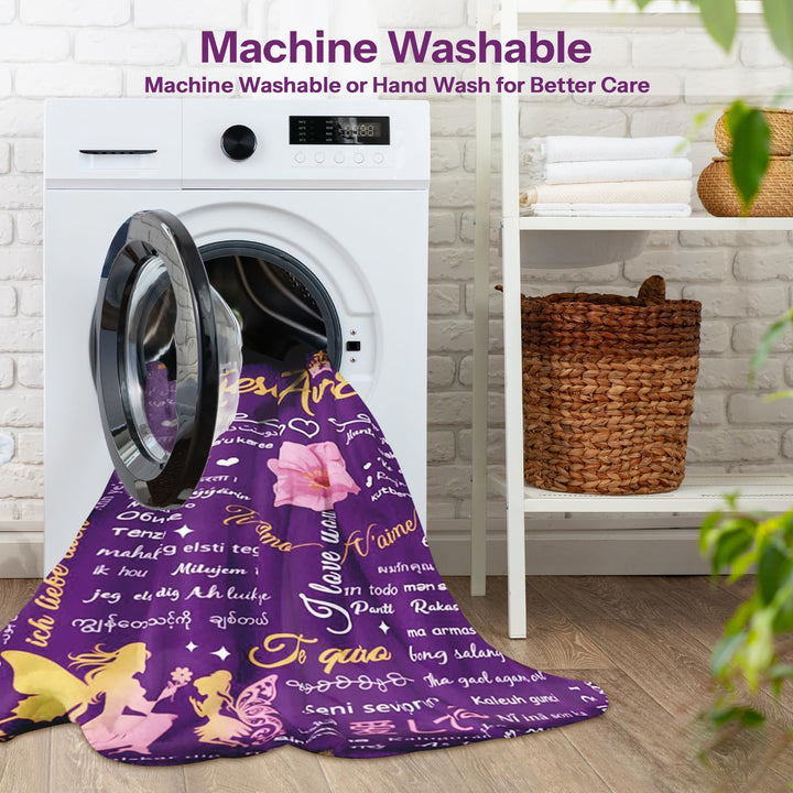 REETOOK Aunt Blanket from Niece, Warm Cozy Aunt Birthday Gifts for Her, Get Well Gifts for Women, Present for Aunts Soft Flannel Blanket for Mothers Day 50x60 in