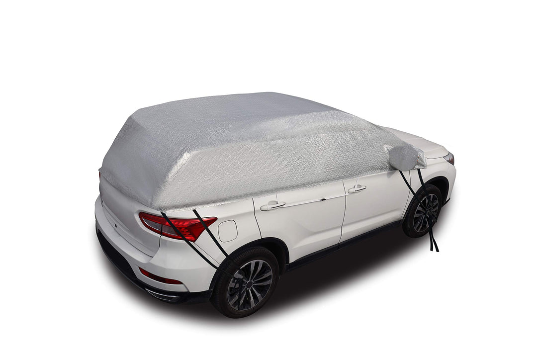 Kadooria Safe View Half Car Cover Top Waterproof/Windproof/Dustproof/Windshield Cover Snow Winter Summer (SUV YL)