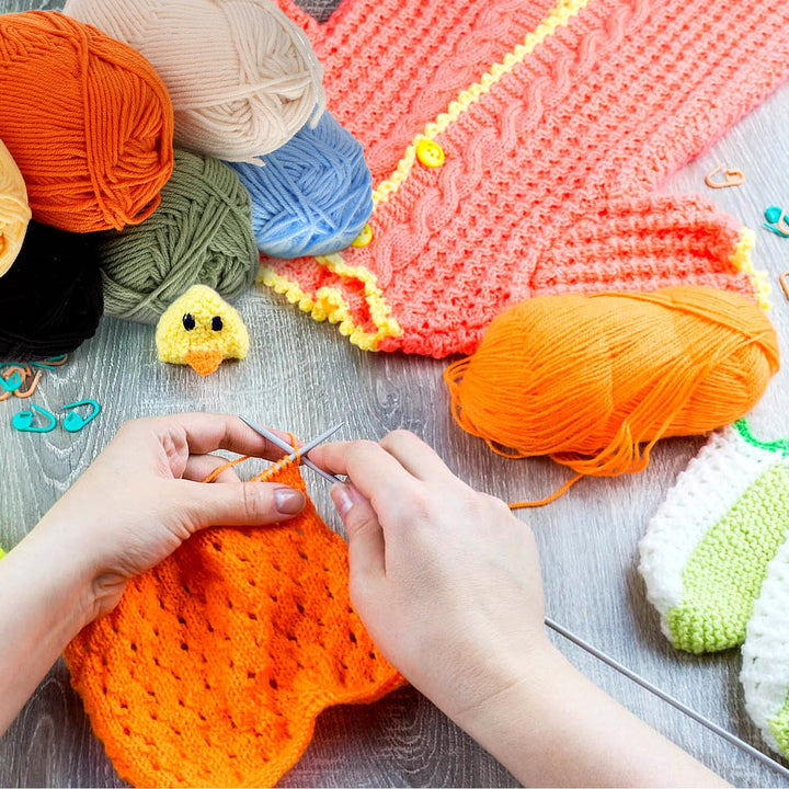 PRETYZOOM Cotton Thread 7 Pcs Wool Yarn Soft Yarn Crochet Supplies Acrylic Thread Knitting Yarn Cotton Socks Child Manual