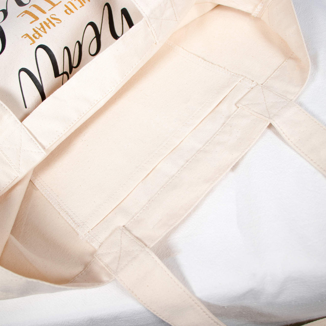 ElegantPark Teacher Appreciation Gifts for Women Bag Daycare Teacher Birthday Christmas Gift Canvas Tote Shoulder Bags with Interior Pocket