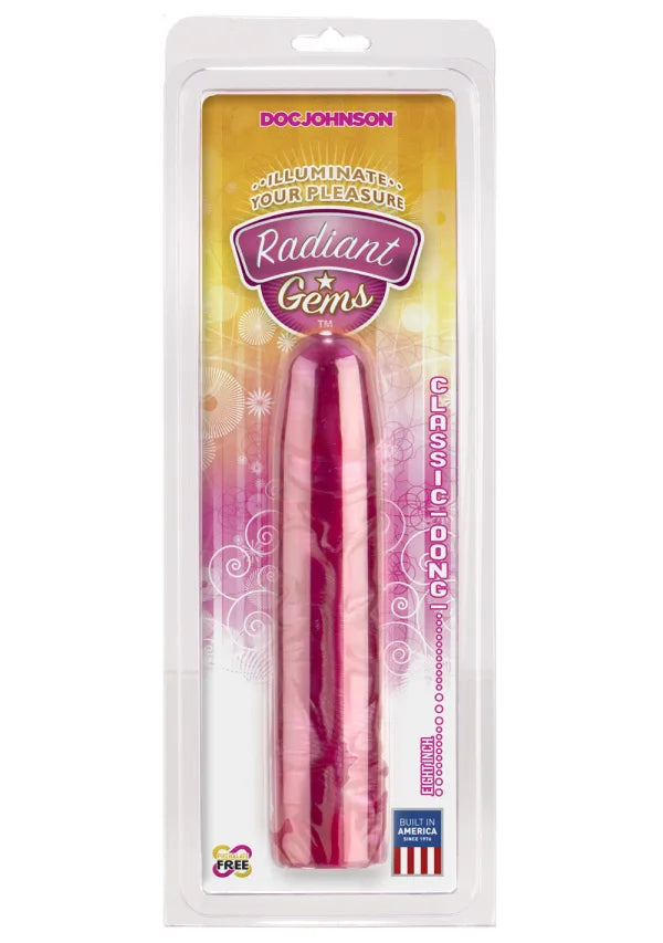 AD-010 Doc Johnson: Radiant Gems Classic Dong, Fuchsia