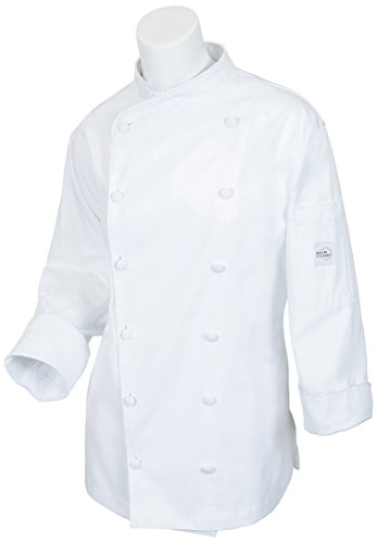 Mercer Culinary M62040WH3X Renaissance Women's Scoop Neck Jacket, 3X-Large, White