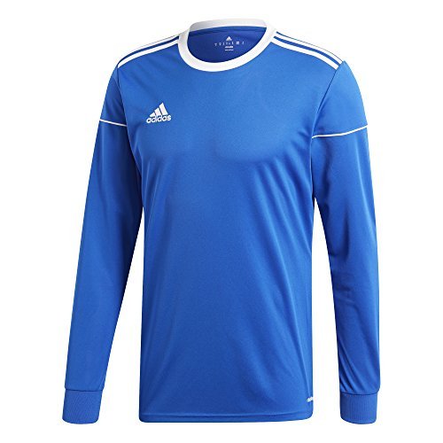 adidas Men's Squadra 17 Long Sleeve Jersey, Bold Blue/White, S/P - Metta Home and Technologies