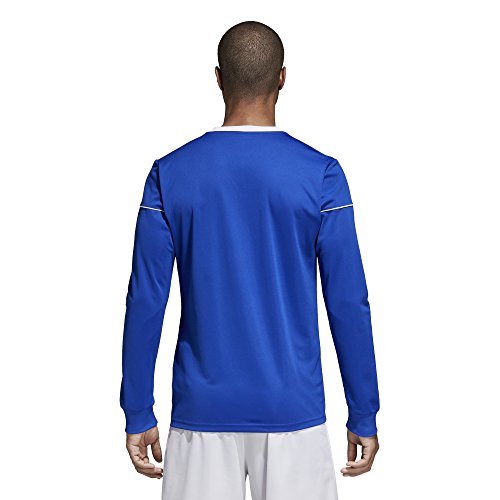 adidas Men's Squadra 17 Long Sleeve Jersey, Bold Blue/White, S/P - Metta Home and Technologies