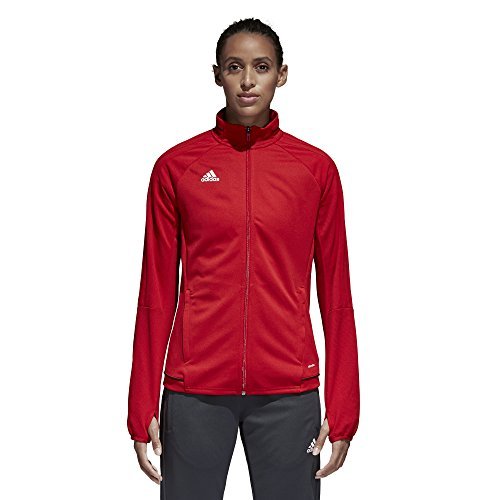 adidas Women's Tiro17 Training Jacket, Power Red/Black/White, S/P - Metta Home and Technologies