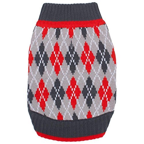 Blueberry Pet Chic Argyle All Over Dog Sweater - Metta Home and Technologies