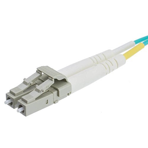 C&E 4-Meter 10 Gigabit Aqua Fiber Optic Cable, LC/LC, Multimode Duplex, 50/125 13.1 Feet, CNE467776 - Metta Home and Technologies