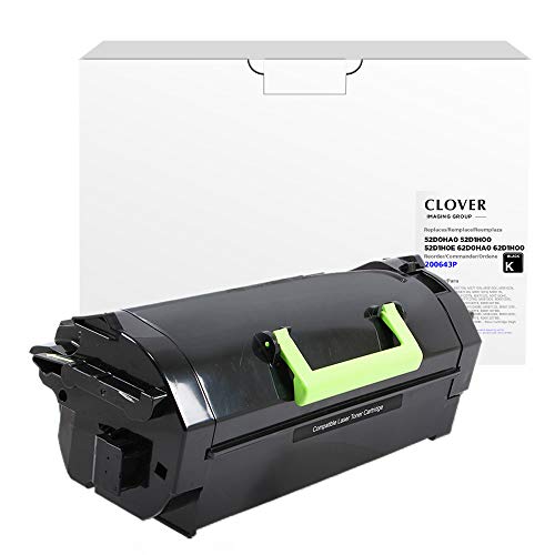 Clover Remanufactured Toner Cartridge | Lexmark | 52D0HA0, 52D1H00, 62D0HA0, 62D1H00 | Black - Metta Home and Technologies