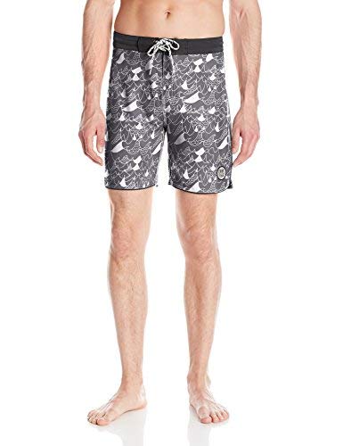 Drift Men's Shipwreck Board Shorts, Drift Along Grey, 36 - Metta Home and Technologies