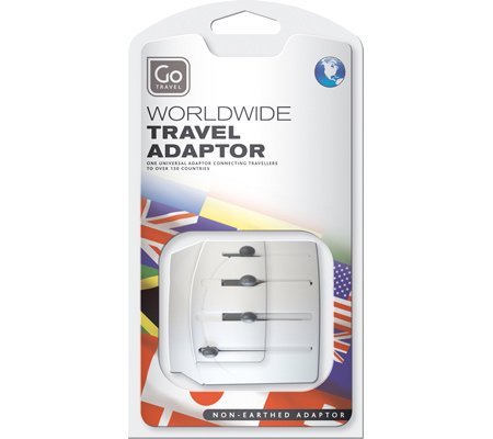 Go Travel Worldwide Adaptor (Set of 2),White,US - Metta Home and Technologies