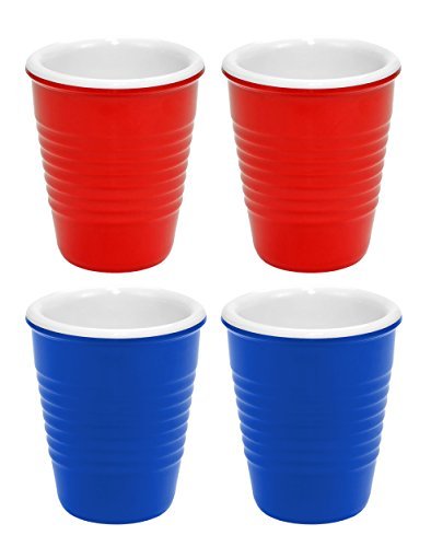 Hard Plastic Shot Glass Cup, (4 Pack) - Metta Home and Technologies