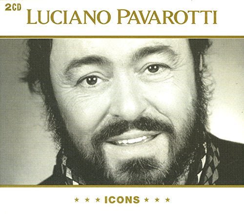 Icons by Luciano Pavarotti CD 2 Disc Compilation Italian Opera Tenor Maestro - Metta Home and Technologies