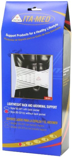 ITA-MED Breathable Elastic Back Support Belt Binder (Light Support) Small - Metta Home and Technologies