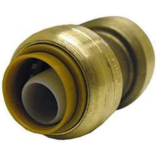 Mueller 630-003 DZR Lead-Free Brass Push-Fit Coupling, 1/2-Inch - Metta Home and Technologies