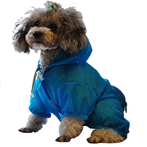 Pet Life The Ultimate Waterproof Thunder-Paw Adjustable Zippered Folding Travel Dog Raincoat - Metta Home and Technologies