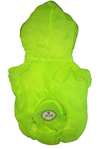 Pet Life The Ultimate Waterproof Thunder-Paw Adjustable Zippered Folding Travel Dog Raincoat - Metta Home and Technologies