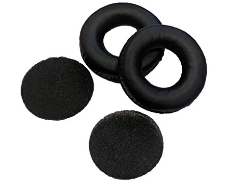 Protein Leather Replacement Ear Pads Compatible with Sennheiser HD25 Headphones. Protein PU | Soft High-Density Foam | Easy Installation - Metta Home and Technologies