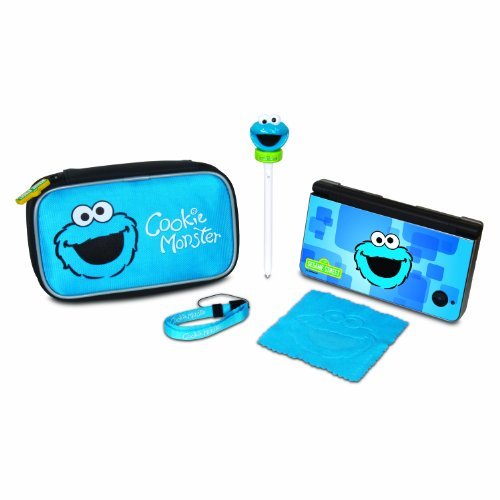 Sesame Street Cookie Monster Starter Kit - DS, DSi, DSi XL - Nintendo DS Standard Edition - Metta Home and Technologies
